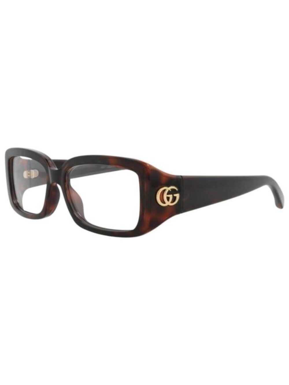 New Gucci Womens Square/Rectangle Havana Havana Transparent Fashion Designer Eye